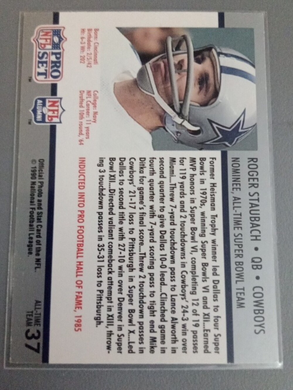 Panini Roger Staubach Football Trading Card Lot. - Picture 16 of 16